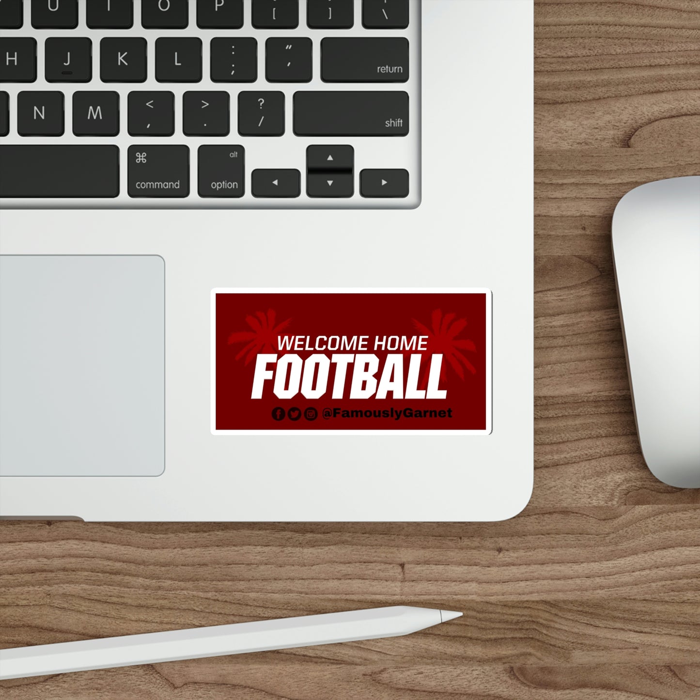 Die-Cut Stickers "Welcome Home Football"